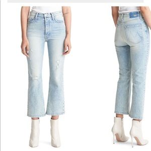 Mother “Tripper” crop bootcut jeans, 28